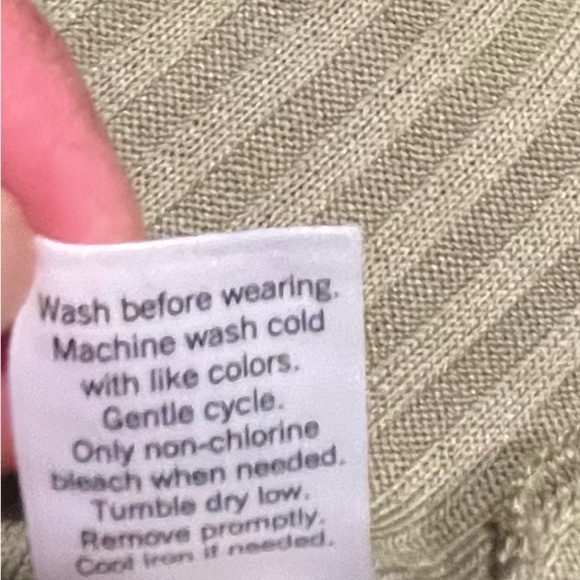 🆕 NINE WEST Tank Dress Ribbed Size Large Sage Green - Picture 9 of 10